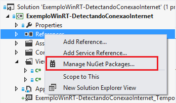 Manage NuGet Packages