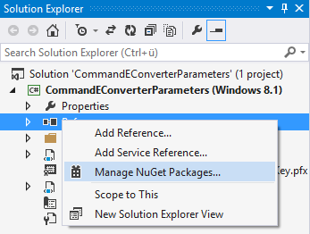 Manage NuGet Packages